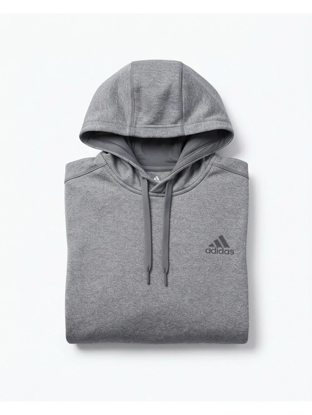 Adidas Men’s Climawarm Hoodie Gray Size M Athletic Pullover Sweatshirt